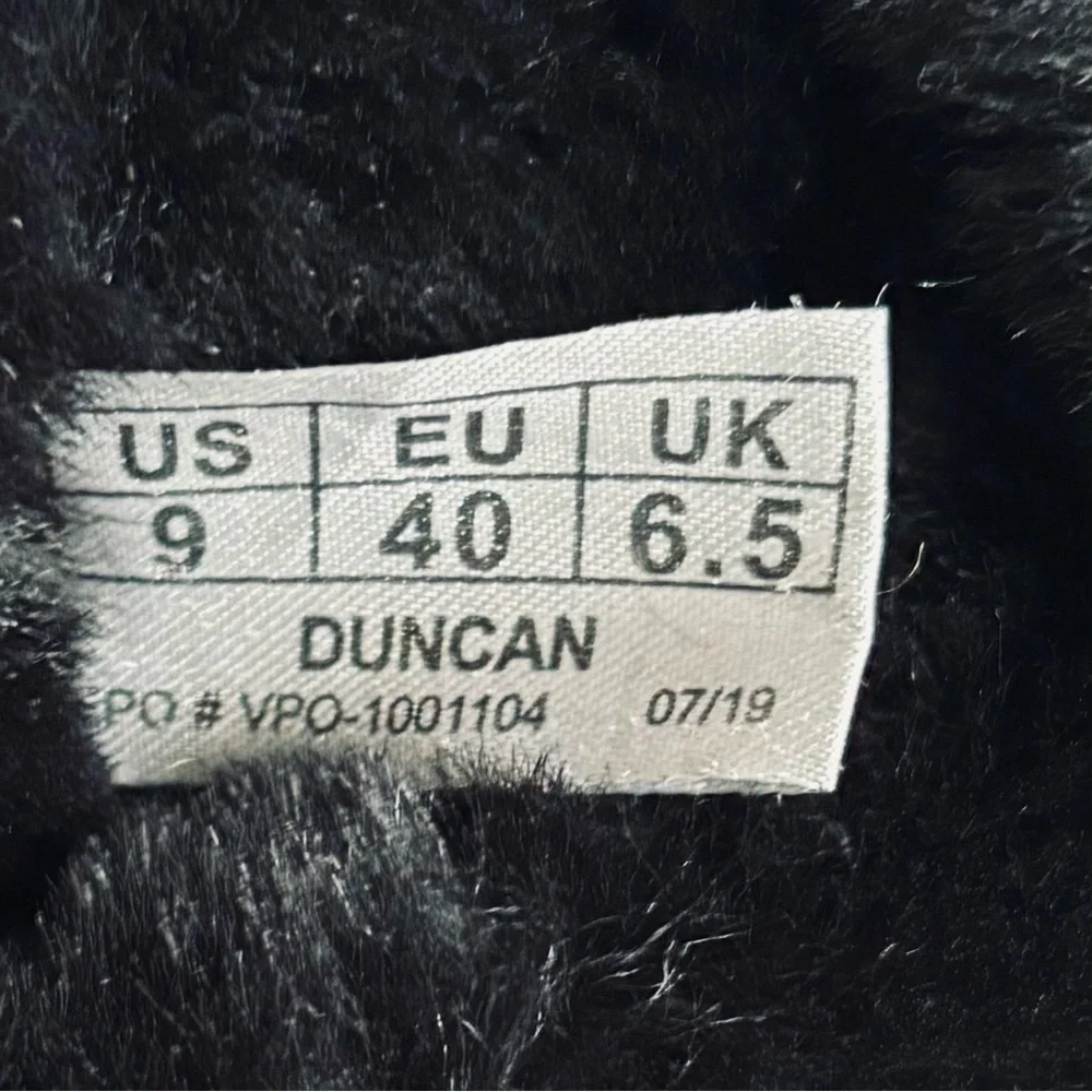 COUGAR Duncan Shearling-Trim Suede Tall Boots Black Size 9